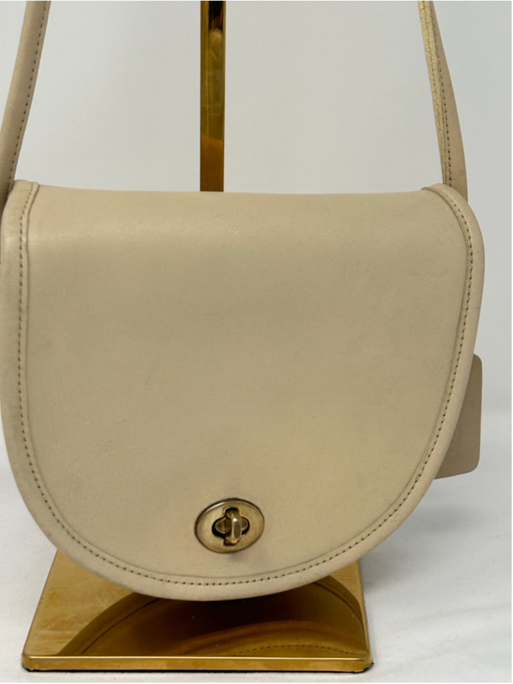 Vintage Coach Watson 9981 Bone Leather Crossbody Bag USA 90s - Picture 2 of 12